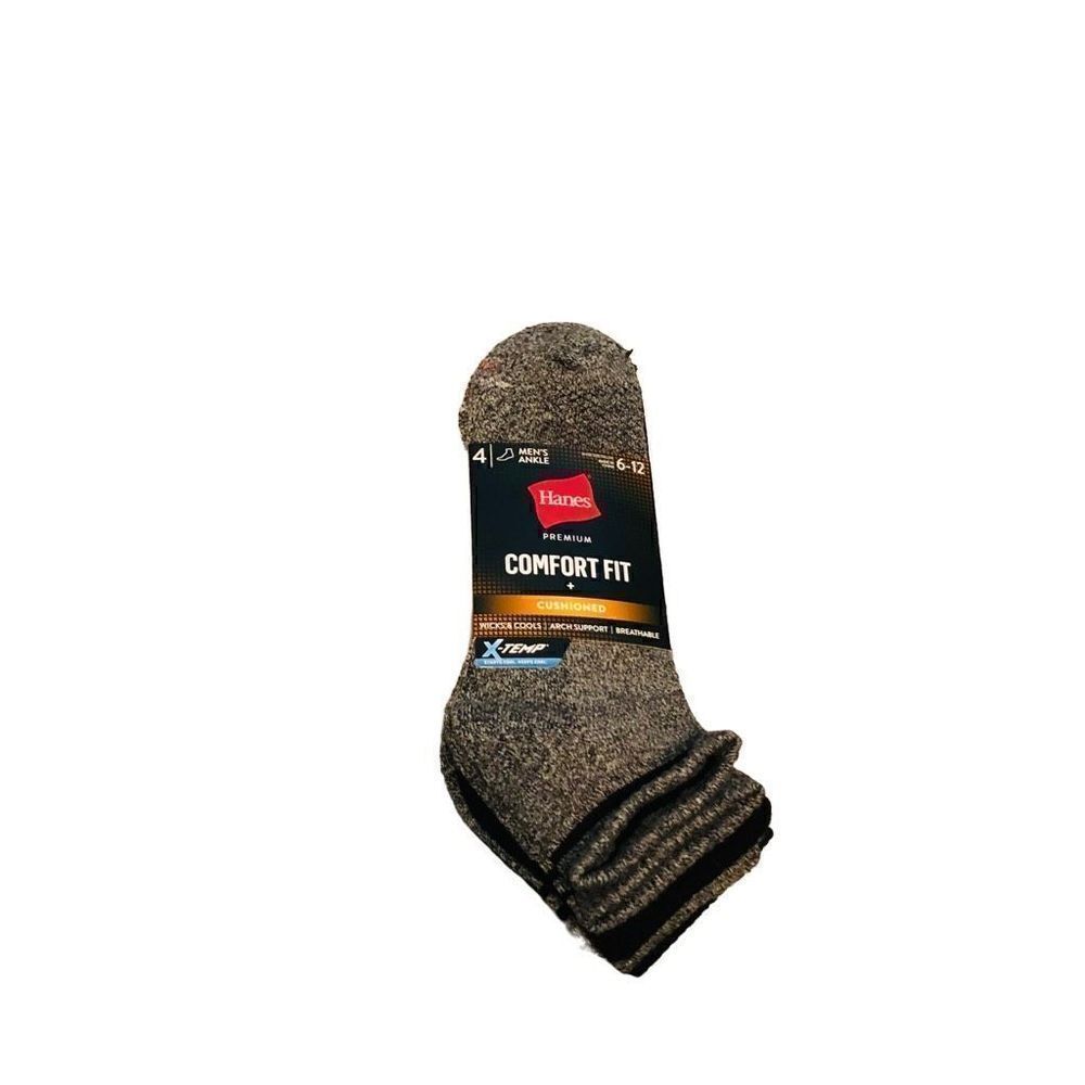 Hanes Socks Comfort Fit Size 6-12 Mens 4 Pack